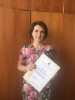 Congratulations to Akimova Tatyana Valeryevna with the receipt of the certificate of honor from Dnepropetrovsk City Council!
